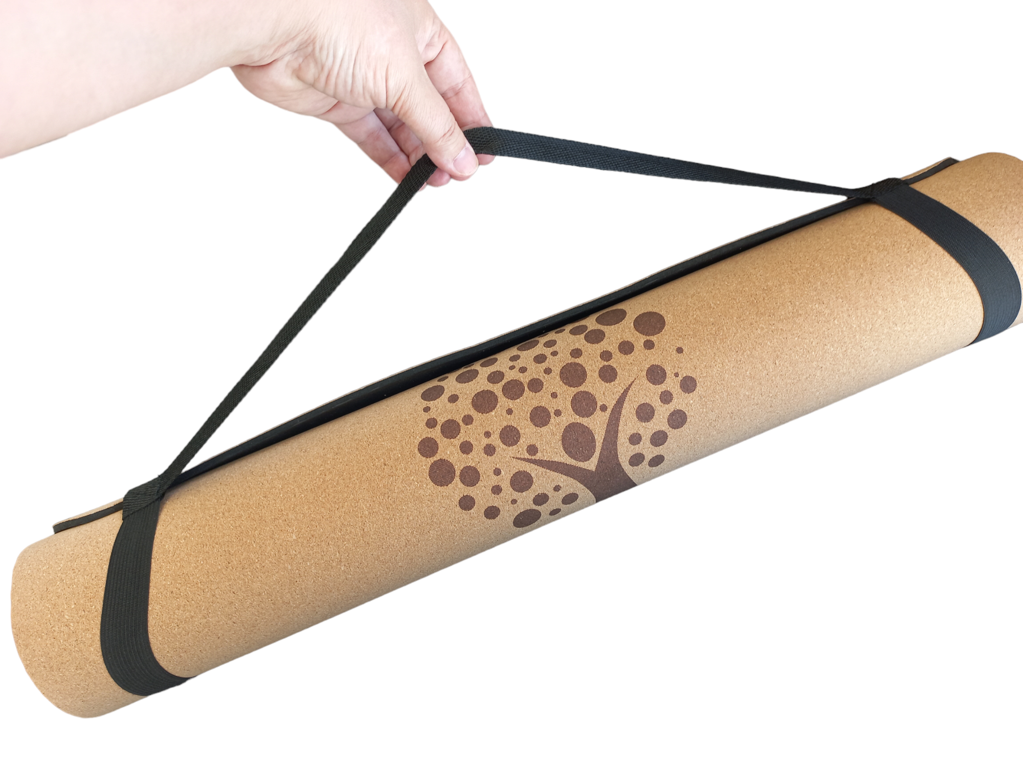 Kork Yogamatte 190×70 cm – Premium Naturkork, 6 mm, inkl. Tragegurt | HUMANWERKSTATT