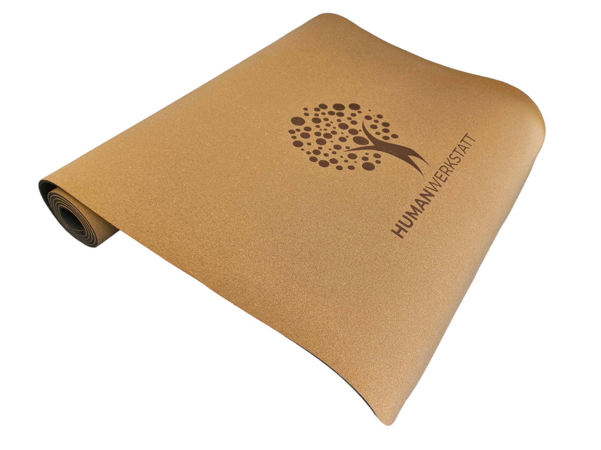 Kork Yogamatte 190×70 cm – Premium Naturkork, 6 mm, inkl. Tragegurt | HUMANWERKSTATT