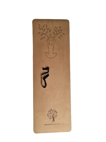 Kork Yogamatte 190×70 cm – Premium Naturkork, 6 mm, inkl. Tragegurt | HUMANWERKSTATT