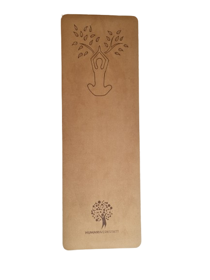 Kork Yogamatte 190×70 cm – Premium Naturkork, 6 mm, inkl. Tragegurt | HUMANWERKSTATT