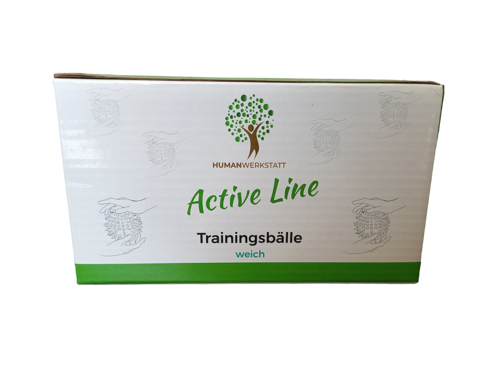 IGEL-MASSAGEBALL 2ER-SET – 7 &amp; 9 cm | Stressball • Handtherapieball • Fidgetball | HUMANWERKSTATT