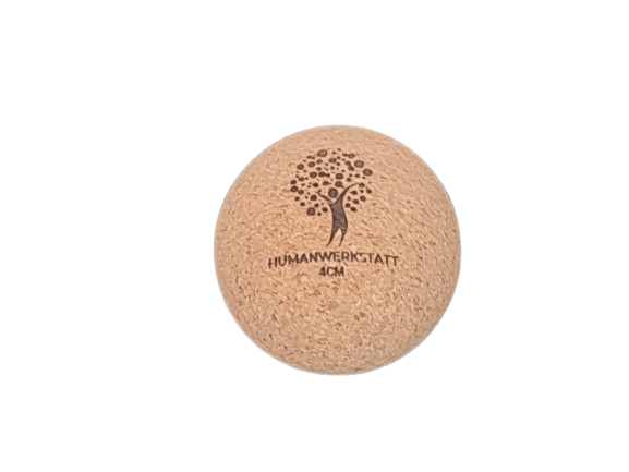 TRIGGER BALL MINI – Kork Ball Ø 4 cm | FSC Naturkork • präzise Triggerpunkte • inkl. Stofftasche | HUMANWERKSTATT