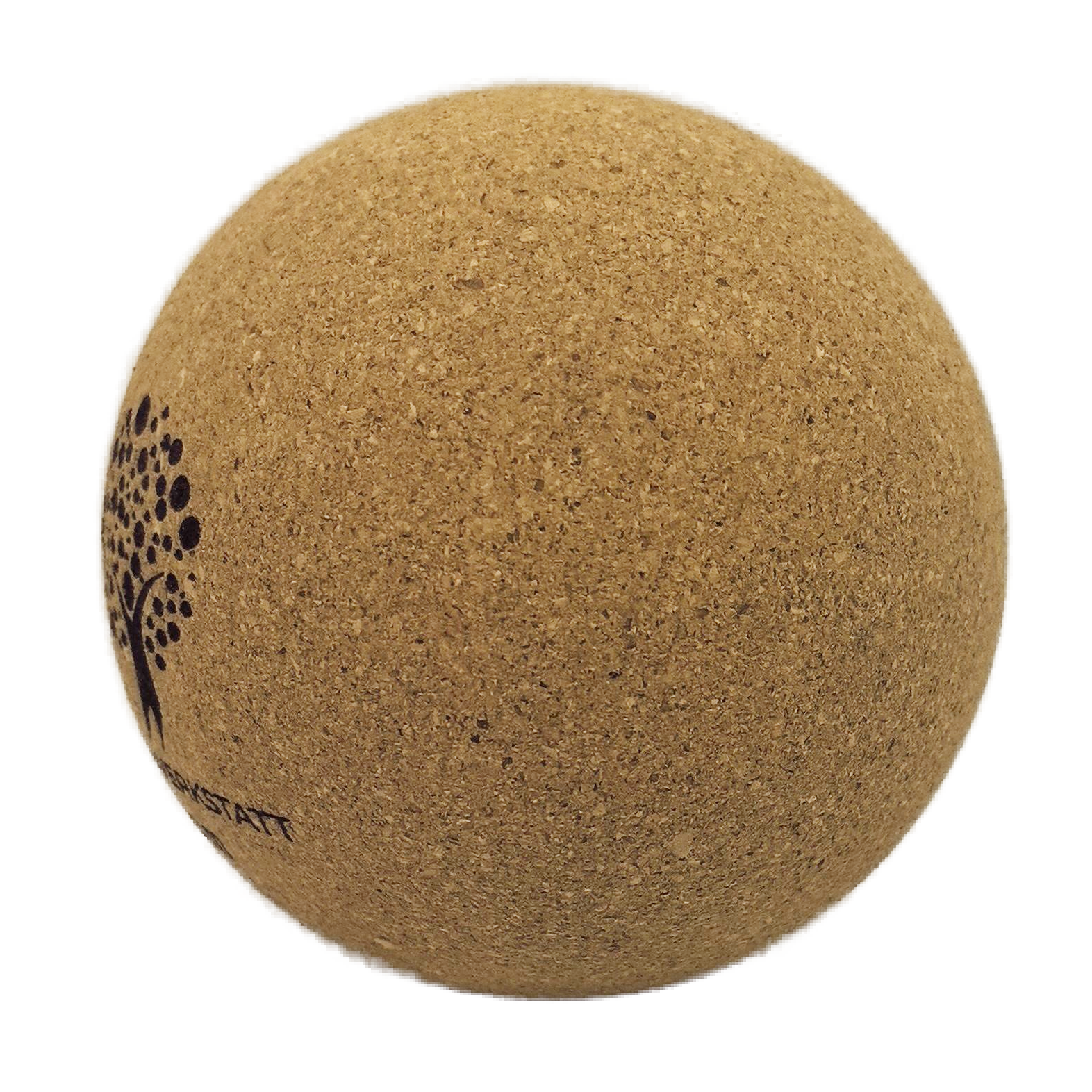 REGENERATIONSBALL – Kork Ball Ø 8 cm | FSC Naturkork • Regeneration &amp; Massage • inkl. Stofftasche | HUMANWERKSTATT