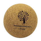 GANZKÖRPER BALL – Kork Ball Ø 9 cm | FSC Naturkork • Ganzkörpermassage • inkl. Stofftasche | HUMANWERKSTATT