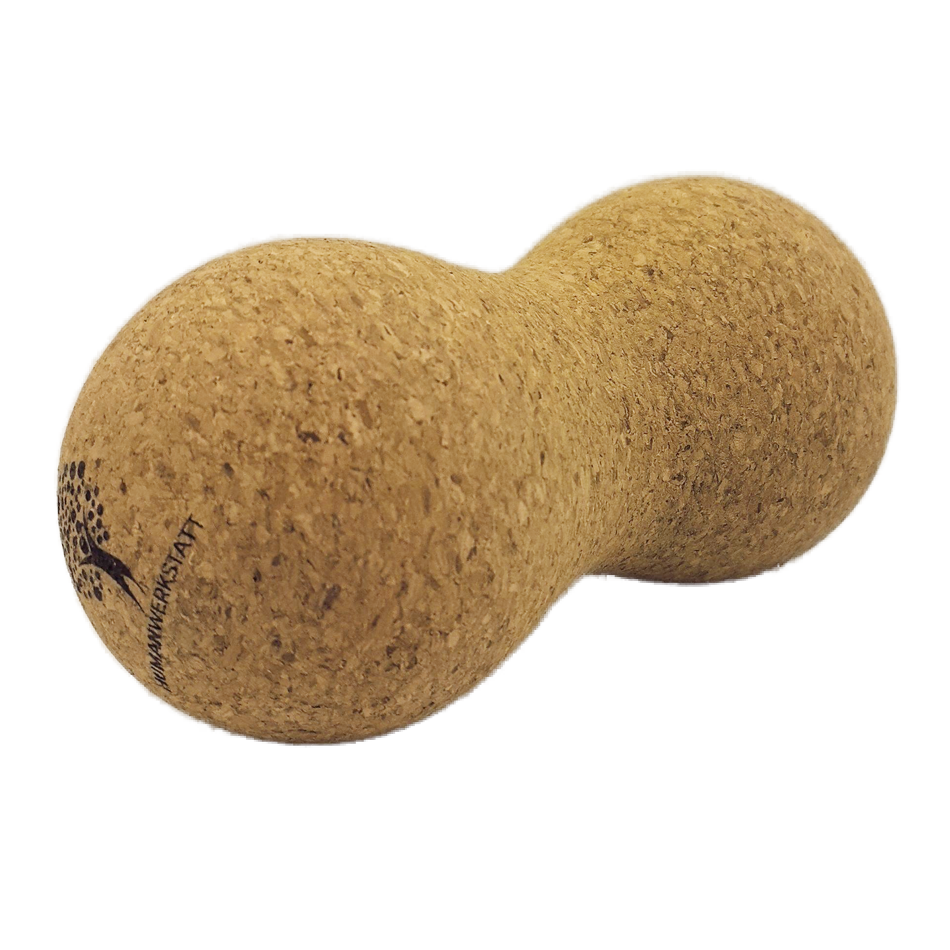 KORK DOPPELBALL – 16×Ø8 cm | FSC Naturkork • Nacken &amp; Rücken • inkl. Stofftasche | HUMANWERKSTATT