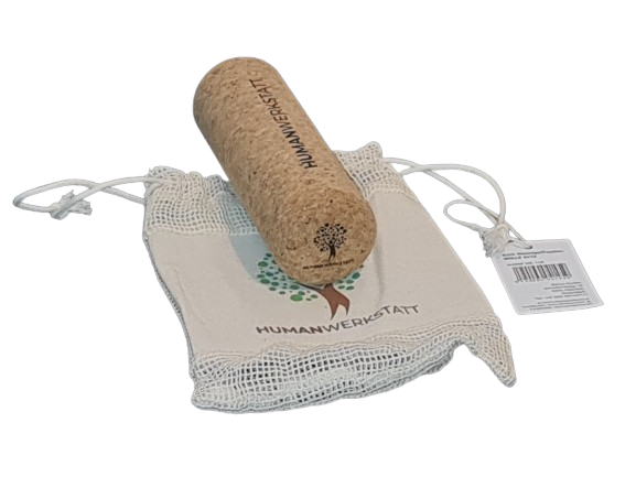REGENERATIONSROLLE – Kork Faszienrolle 15×5 cm • inkl. Stofftasche | HUMANWERKSTATT