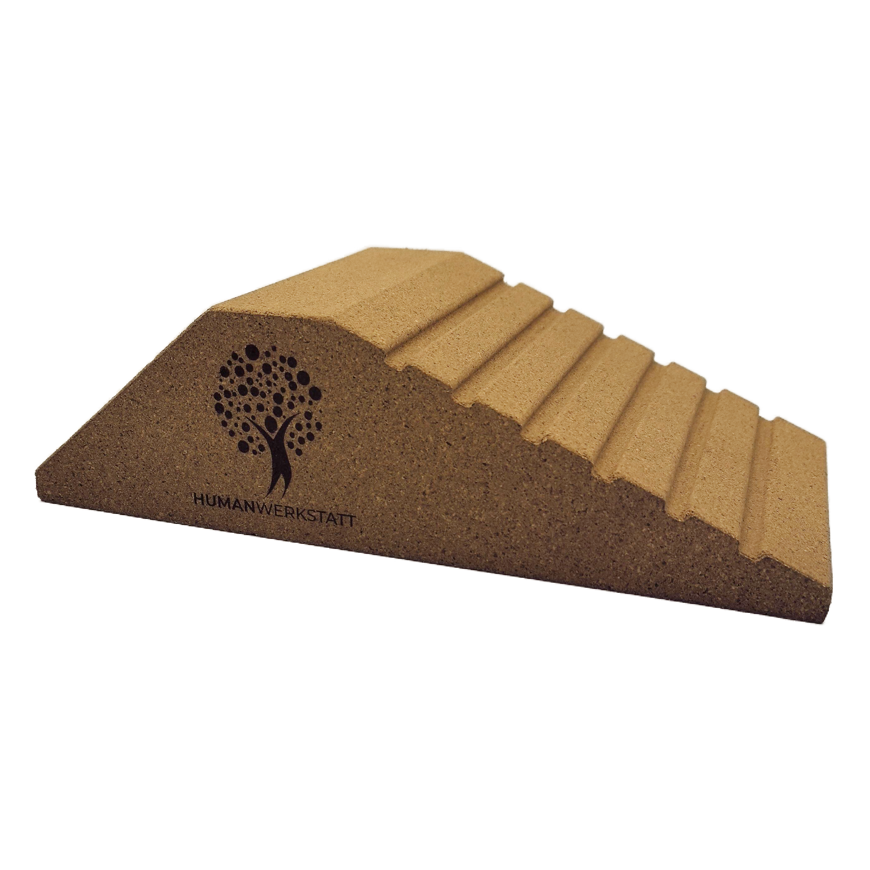 KORK RAMPE – MULTI WINKEL • 23×12×6,5 cm | FSC Naturkork • Mobilisation &amp; Dehnung | HUMANWERKSTATT
