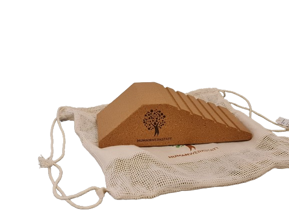 KORK RAMPE – MULTI WINKEL • 23×12×6,5 cm | FSC Naturkork • Mobilisation &amp; Dehnung | HUMANWERKSTATT