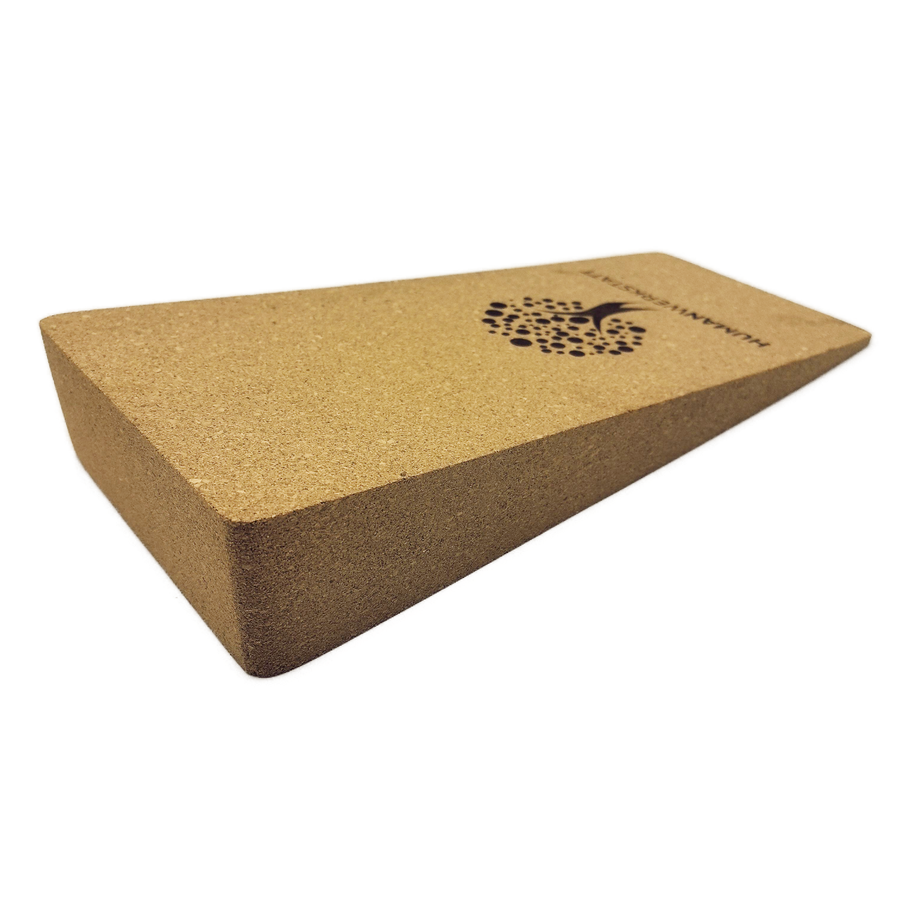 KORK KEIL – KRAFT &amp; MOBILITÄT • 30×16×5 cm | FSC Naturkork • inkl. Stofftasche | HUMANWERKSTATT