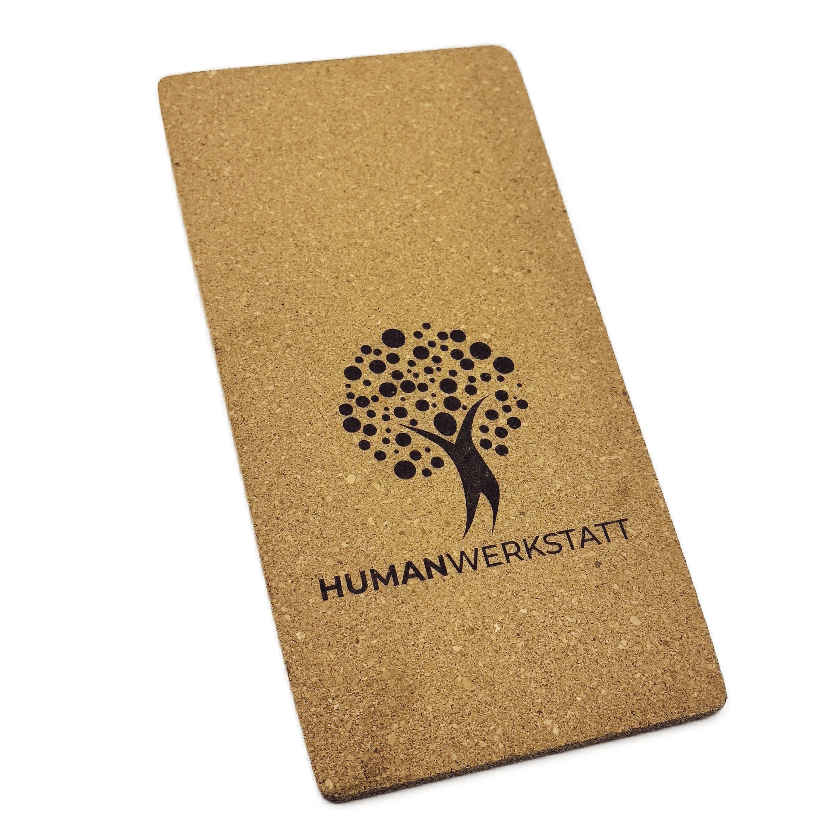 KORK KEIL – KRAFT &amp; MOBILITÄT • 30×16×5 cm | FSC Naturkork • inkl. Stofftasche | HUMANWERKSTATT