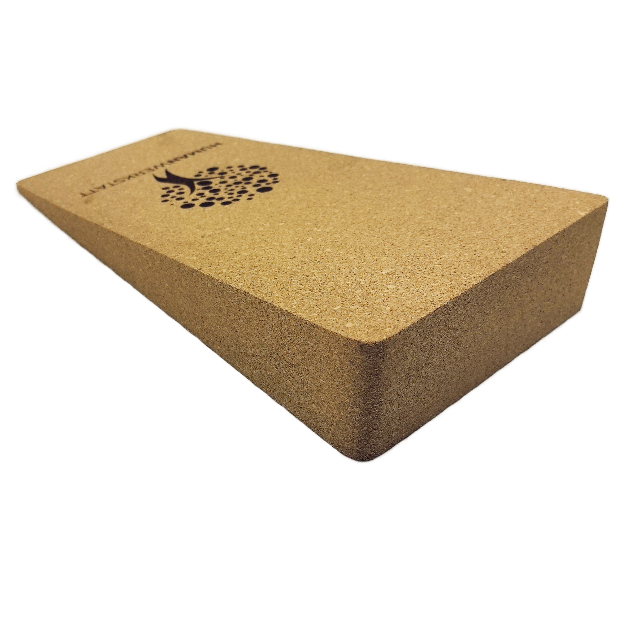 KORK KEIL – KRAFT &amp; MOBILITÄT • 30×16×5 cm | FSC Naturkork • inkl. Stofftasche | HUMANWERKSTATT