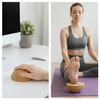 BALANCE HALBKUGEL GROSS – Ø12,5 cm | FSC Naturkork • Gleichgewicht &amp; Mobilität • inkl. Stofftasche | HUMANWERKSTATT