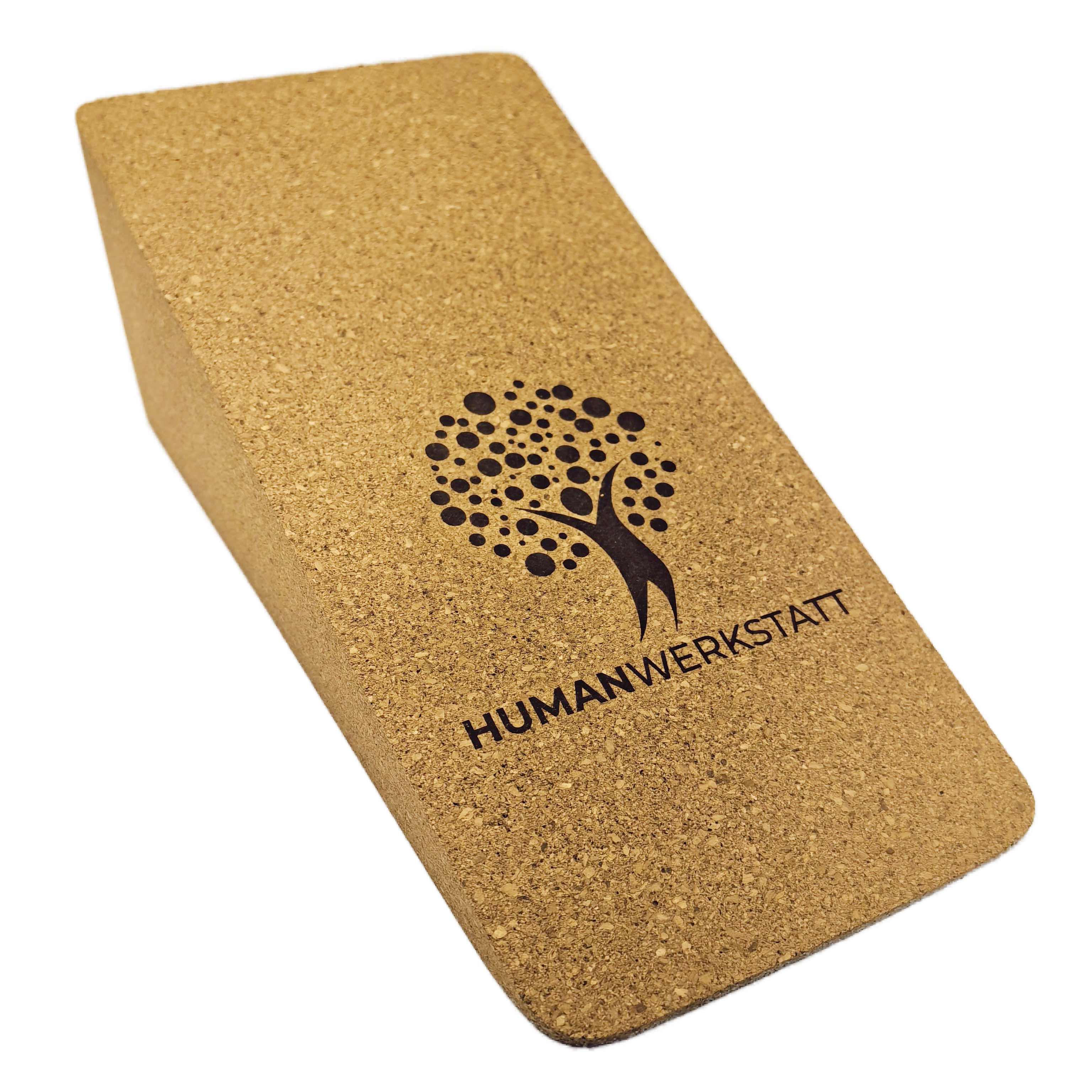 KORK KEIL – INTENSIV • 30×16×10 cm | FSC Naturkork • Krafttraining &amp; Mobilisation • inkl. Stofftasche | HUMANWERKSTATT