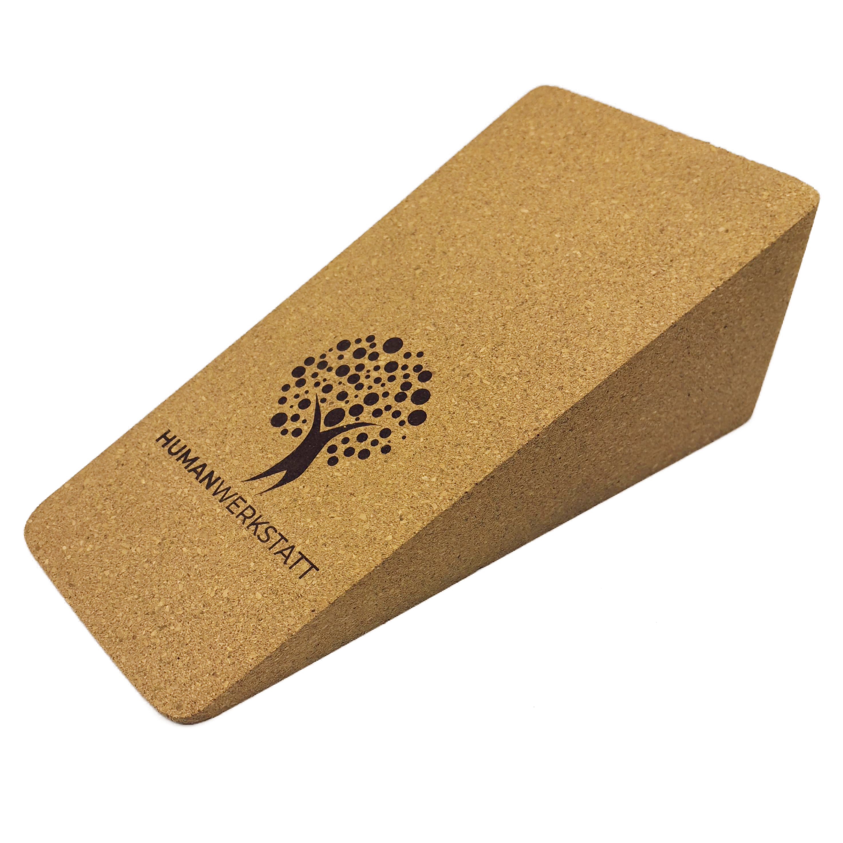 KORK KEIL – INTENSIV • 30×16×10 cm | FSC Naturkork • Krafttraining &amp; Mobilisation • inkl. Stofftasche | HUMANWERKSTATT