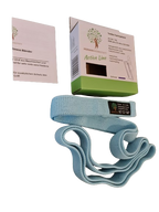 HUMANWERKSTATT MOBILITÄTS und ENERGIEBAND – STARK (BLAU) • 208 cm | Latexkern • Extra Grip