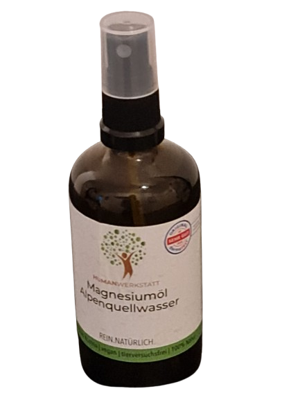Magnesiumöl 100 ml – Humanwerkstatt Glasflasche