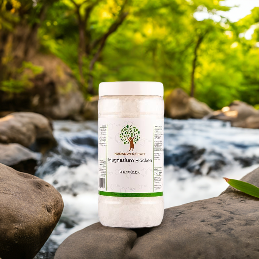 Magnesium Flocken 750 g – Zechstein, Fuß-, Voll- & Basenbad | HUMANWERKSTATT
