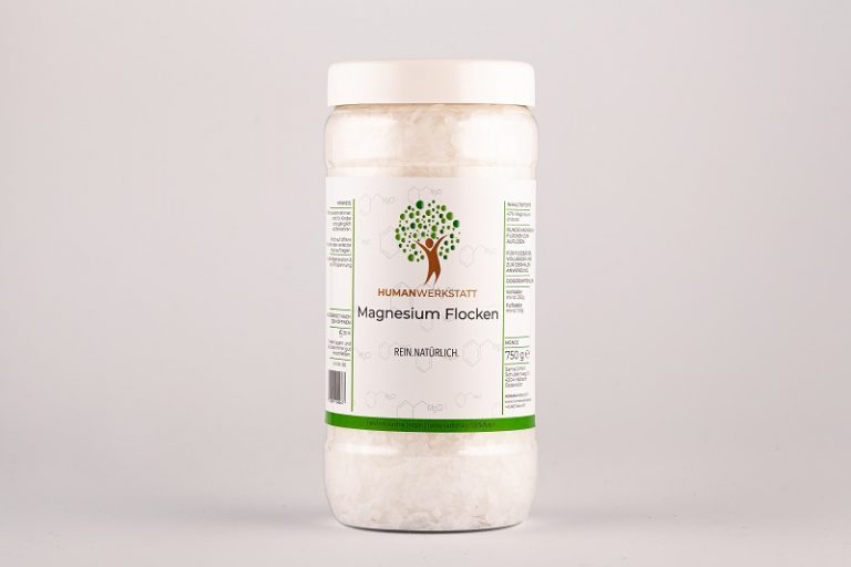 Magnesium Flocken 750 g – Zechstein, Fuß-, Voll- & Basenbad | HUMANWERKSTATT