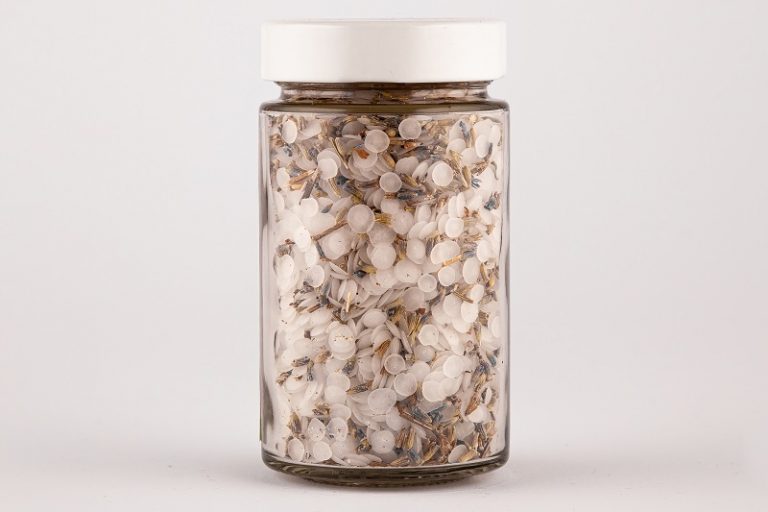 Magnesium Flocken 150 g mit Lavendelblüten – Entspannung & Schlaf | HUMANWERKSTATT