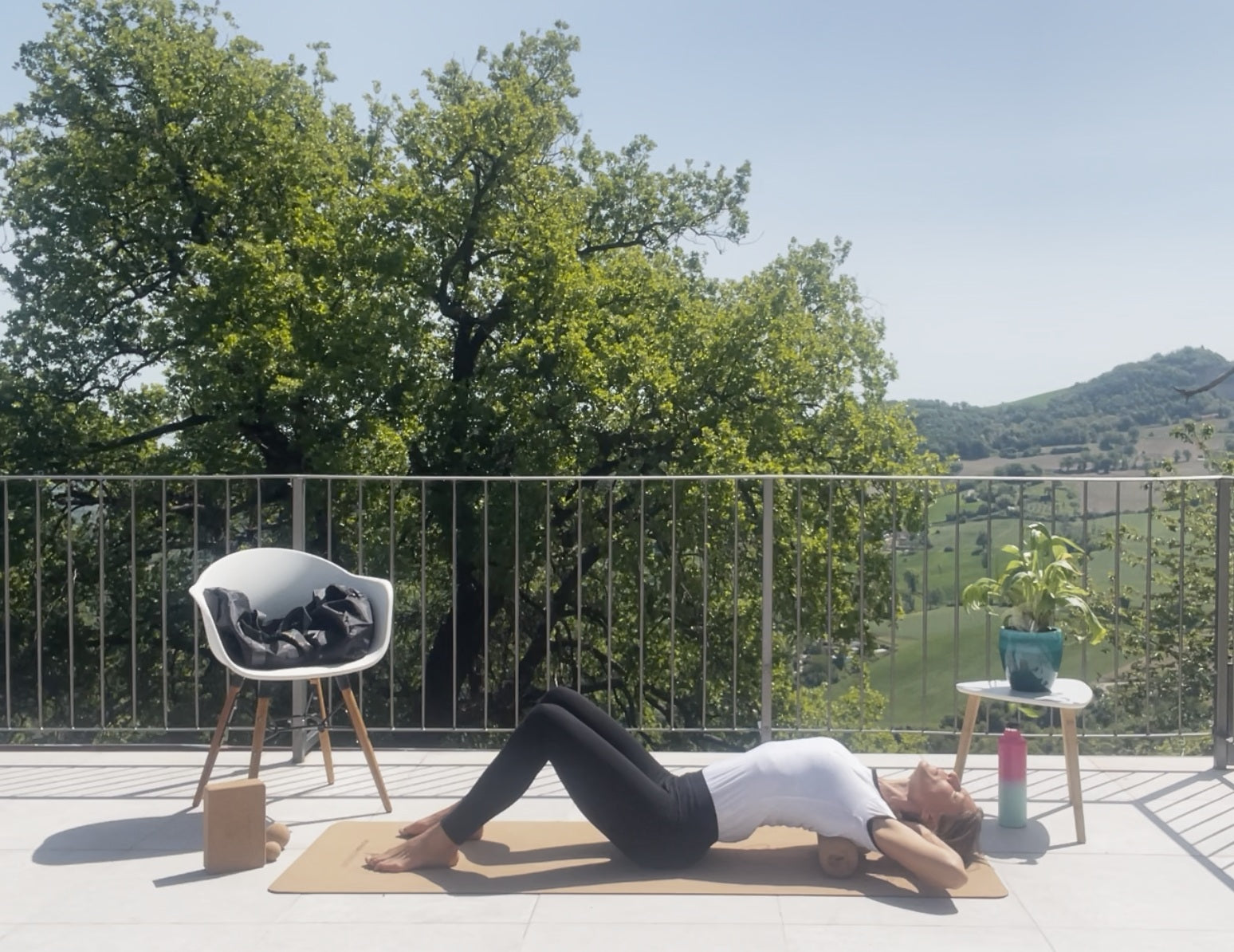 Kork Yogamatte 190×70 cm – Premium Naturkork, 6 mm, inkl. Tragegurt | HUMANWERKSTATT