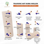 GANZKÖRPERROLLE – Kork Faszienrolle 30×10 cm • inkl. Stofftasche | HUMANWERKSTATT