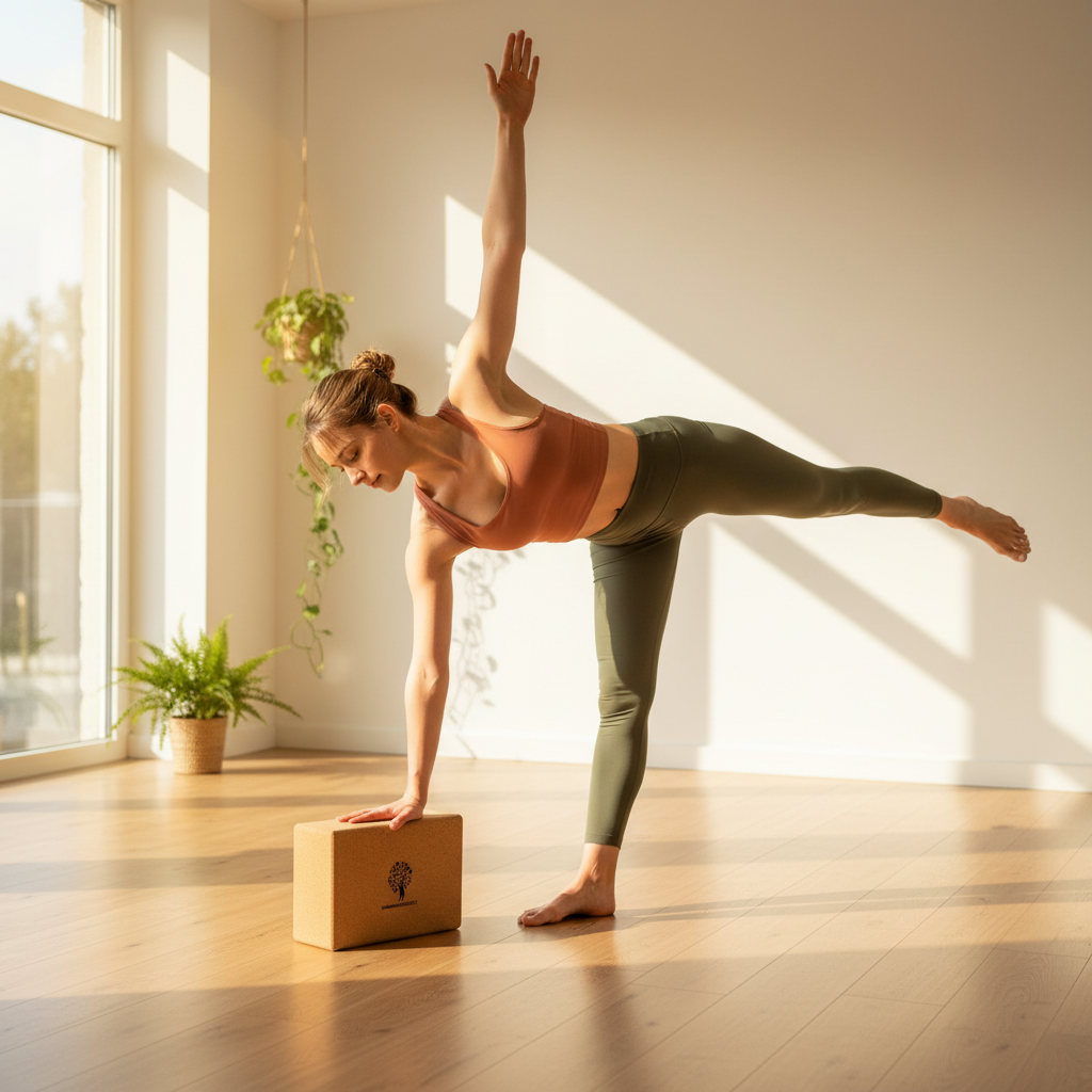 Kork Block 23×15×8 cm – 100 % Naturkork, stabil & rutschfest | HUMANWERKSTATT