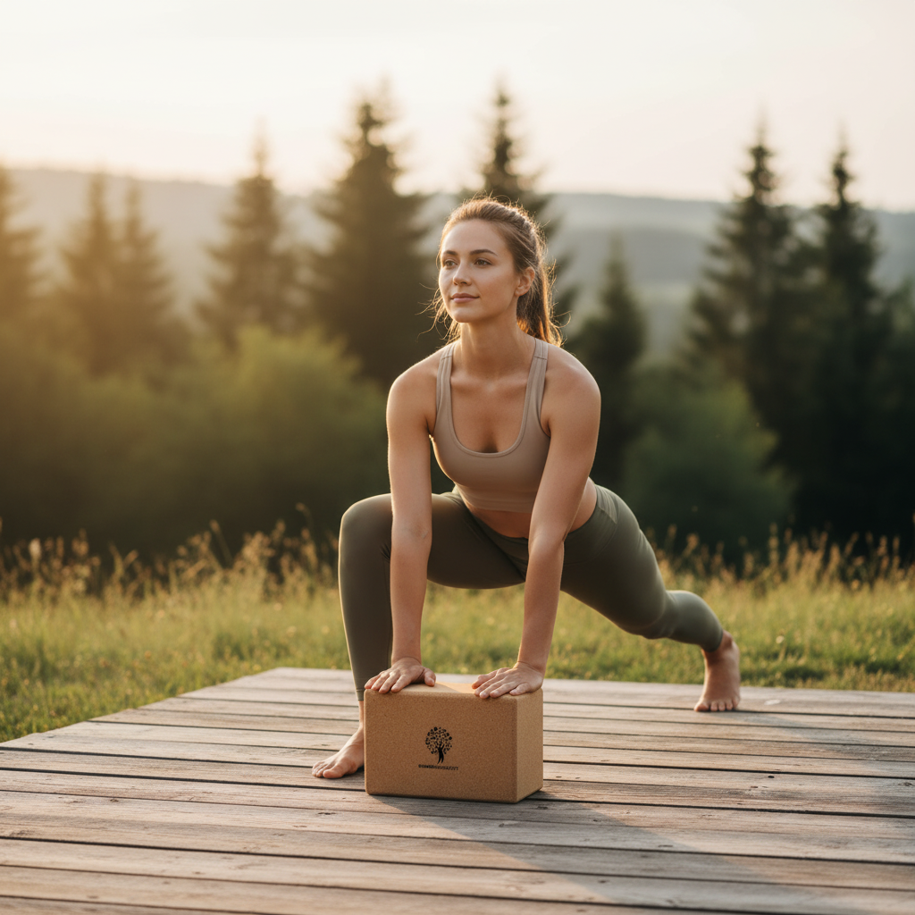 Kork Block 23×15×8 cm – 100 % Naturkork, stabil & rutschfest | HUMANWERKSTATT